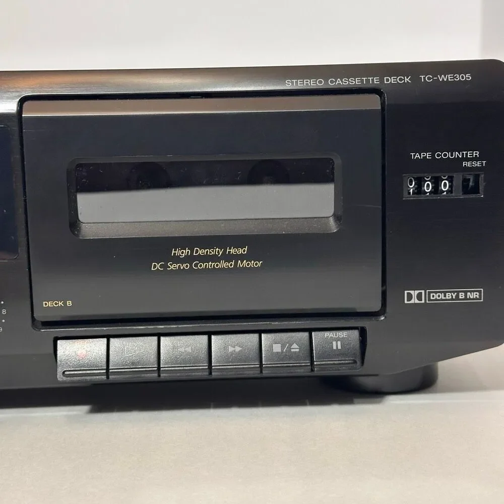 Vintage Sony Stereo Cassette Deck TC-WE305 Recorder Tested- See Description